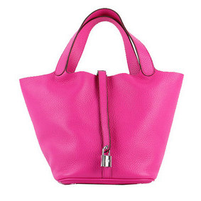 Hermes Picotin Lock MM Bag in Original Leather H8616 Rose Top Replica HMSS094X1SG