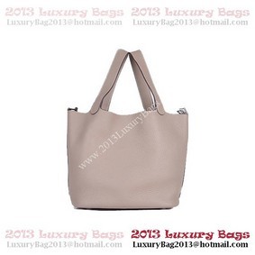 Hermes Picotin Lock PM Bag in Clemence Leather 8615 Gray Replica HMS9J2ZK7SS
