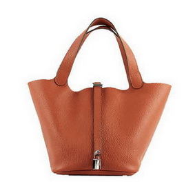 Hermes Picotin Lock PM Bags Clemence Leather H8615 Orange HMSA5SRAY4Z