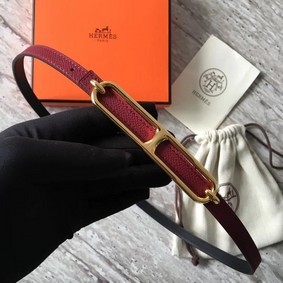 1:1 Replica Hermes Roulis buckle & Reversible leather strap 13 mm H065538 fuchsia HMSCF86RXJQ