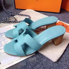 Hermes Sandals Togo Leather HO0471 Light Blue 1:1 Replica HMS9J127DO9