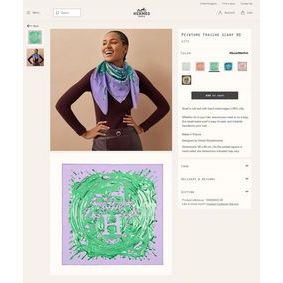 Hermes Scarf HMS00070 1:1 Replica HMSWUYF5YWX