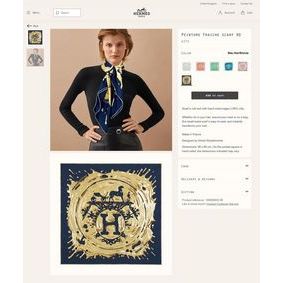 Hermes Scarf HMS00072 1:1 Replica HMSI11BH5JY