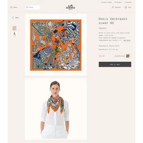 Hermes Scarf HMS00091 1:1 Replica HMSJITMA0KU