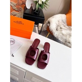 Replica Hermes slipper 91085-5 Heel 7CM HMS2I9442WA