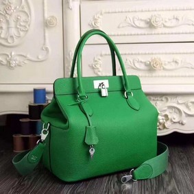 Hermes Toolbox Bag Original Togo Leather H3259 Green Replica HMS0GC63GZ3