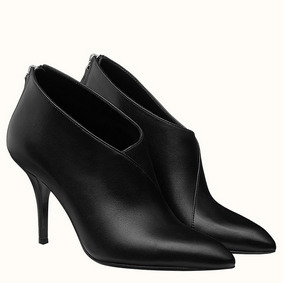 Hermes Virginia Ankle Boot In Black Leather 1:1 Replica HMSU925J4I1