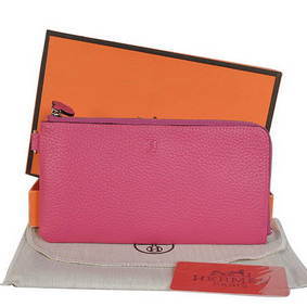 Top Replica Hermes Zipper Cards Wallet Togo Leather A908 Peach HMSPT5VAE0G