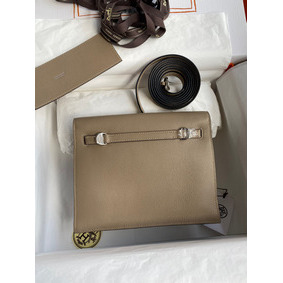 Hermes Kelly Danse II Bag In Gris Tourterelle Evercolor Calfskin Replica HMS0GD2RA3M