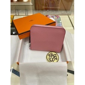Cheap Hermes Constance Wallets espom leather H2298 pink Wallets HMS8GTO1VYK