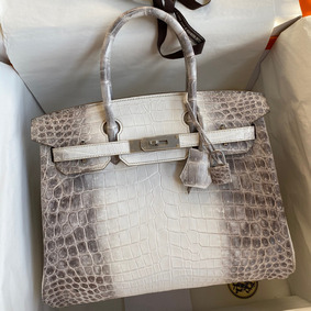 Cheap Hermes Birkin 25 Retourne Bag In Himalaya Niloticus Crocodile Skin HMSZYGQDBDP