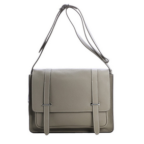 Fake Hermes Etriviere Messenger Bag Grainy Leather H1069 Grey HMSXENB5BUF