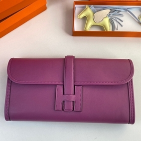 Fake Hermes Jige Elan 29 Clutch Bag In Anemone Swift Calfskin HMSVZ0E4IHF