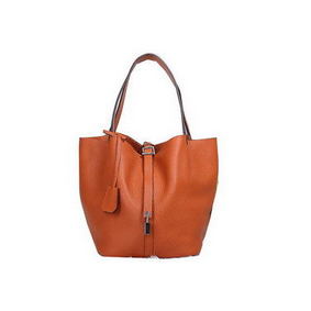 Hermes Picotin Lock MM Bag in Original Leather Orange Replica HMSWT4R0F9A