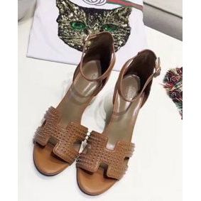 Fake Hermes Shoes HM57097 Brown HMS4631CI72
