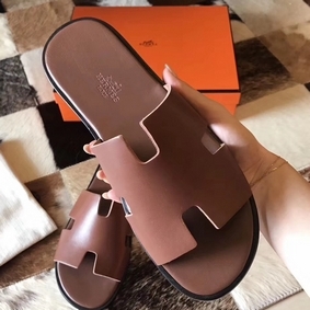 Best Quality Hermes Izmir Sandals In Camarel Swift Leather HMSR2I647JQ
