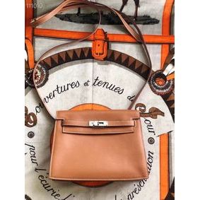 Hermes Kelly Danse Original Leather 22CM KL22 Brown Replica HMS3K86OAEX