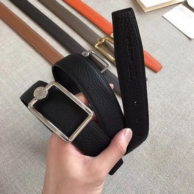 Imitation Hermes Quizz belt buckle & Reversible leather strap 32 mm H0739 black HMSS0DZ2I10