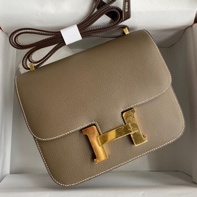Knockoff Hermes Constance 18 Handmade Bag In Tanpe Epsom Calfskin HMSKN5LJSWA