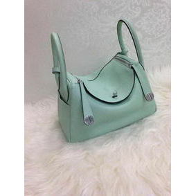 Hermes Lindy 30CM Original Leather Shoulder Bag HLD30 Skyblue HMS46OB7P5S
