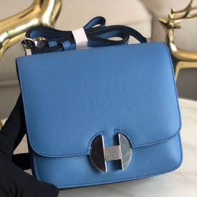 Hermes 2002 20cm Bag In Blue Paradise Evercolor Calfskin 1:1 Replica HMSBZ269364