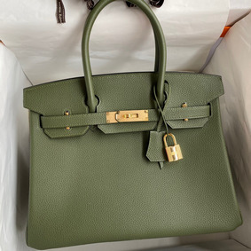 Imitation Hermes Birkin 30 Retourne Handmade Bag In Canopee Clemence Leather HMS9V7NJ691