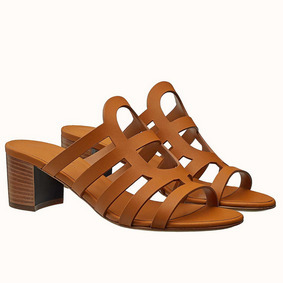 Hermes Celena Sandals 50mm In Brown Calfskin Top Replica HMSXO5UD169