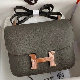 Replica Hermes Constance 24 Handmade Bag In Etain Epsom Calfskin HMSU7I530W4
