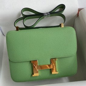 Hermes Constance 24 Handmade Bag In Vert Criquet Epsom Calfskin HMSTFW12FEG