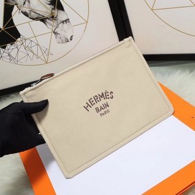 AAA Hermes Cosmetic Bag H3700 Off White HMSN520P48O