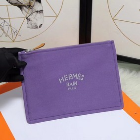 Hermes Cosmetic Bag H3700 Purple Replica HMSY9W4BDWB