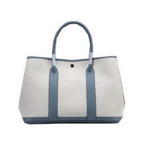 Hermes Garden Party 36cm Tote Bag Canvas SkyBlue Top Replica HMSPRQ3A654