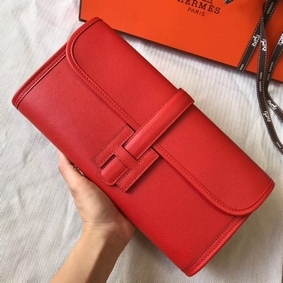 Hermes Jige Elan 29 Clutch In Red Epsom Leather HMSKF8JVT6D