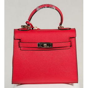 Fake Hermes Kelly 25cm Tote Bag Togo Leather K2138 Red HMS62KJMAM2