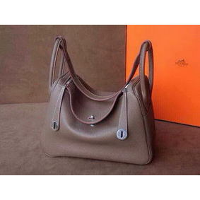 Hermes Lindy 30CM Original Leather Shoulder Bag HLD30 Dark Grey Replica HMSOVHM6JY6