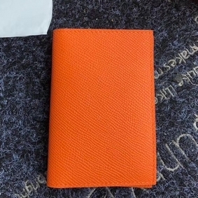 Hermes MC2 Euclide Card Holder In Orange Epsom Leather Top Replica HMS654ONYW1