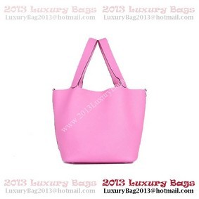 Hermes Picotin Lock PM Bag in Clemence Leather 8615 Pink Top Replica HMS8EYE7Z45