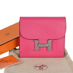 Hermes Constance Wallets Togo Leather A608 Peach Replica HMSML889H1B