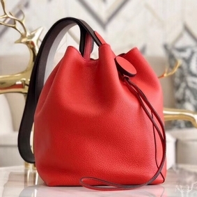 First-class Quality Hermes Licol 17cm Bag In Red Evercolor Calfskin HMS45UN5OB6