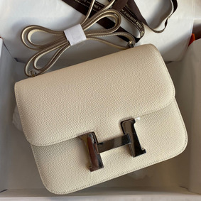Replica Hermes Constance 18 Handmade Bag In Craie Epsom Calfskin HMSZ295GDQR