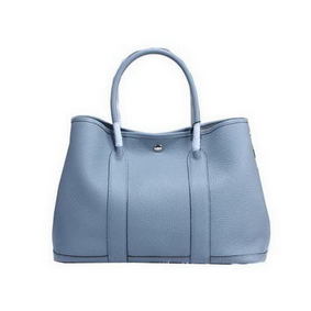 Copy Hermes Garden Party 36cm Tote Bag Grainy Leather SKyBlue HMSS0D3O2YS