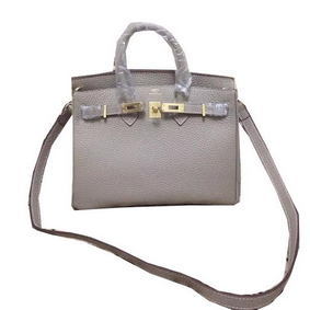 Best Quality Hermes Birkin 25CM Tote Bag Original Leather H25 Grey HMS79AC2N0H