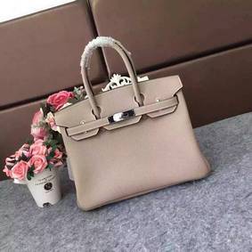 AAA Hermes Birkin 35CM 30CM Tote Bag Grainy Leather H35H30 Grey HMS32I5682Y