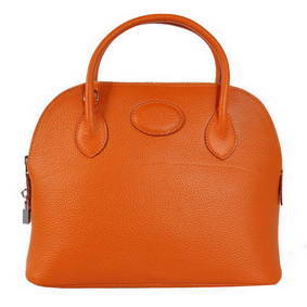 Cheap Hermes Bolide 31CM Tote Bags Clemence H1031 Orange HMSSZNB3J9R