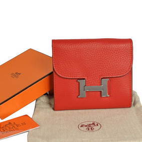 Hermes Constance Wallets Togo Leather A608 Red 1:1 Replica HMS5Z0G12ER