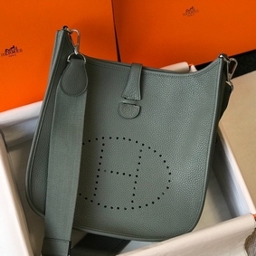 Hermes Evelyne III 29 PM Bag In Vert Amande Clemence Leather 1:1 Replica HMSGTP61V0R