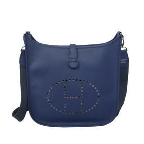 Hermes Evelyne Messenger Bag H1608 Dark Blue Top Replica HMS9NV8H4BK