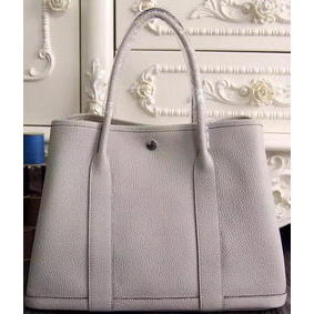 AAA Hermes Garden Party 36cm 30cm Tote Bag Original Leather OffWhite HMSJJO9AWS4