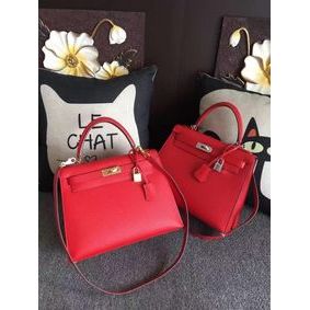 Hermes Kelly 28cm Shoulder Bags espom leather Red HMSLD4YV41H