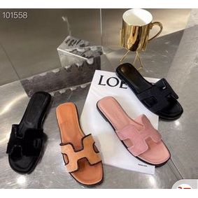Replica Hermes lady Suede leather Slipper HO818HMJ HMS2GQ11063